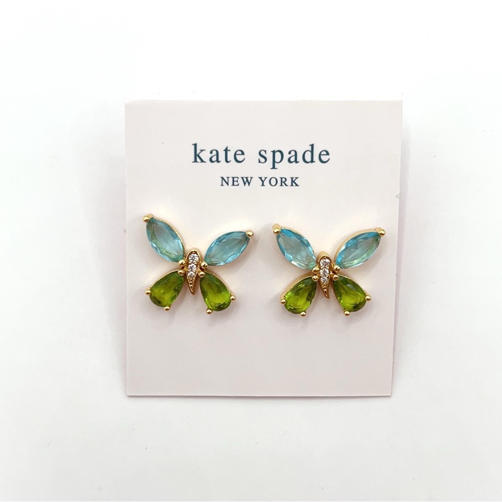 Kate Spade Crystal Butterfly Earrings